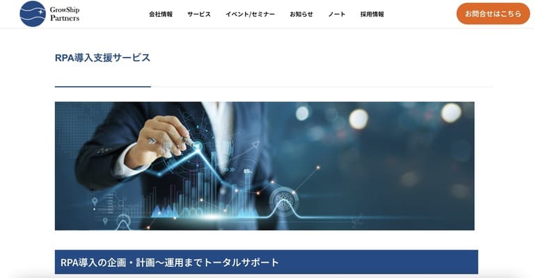 グローシップ・パートナーズ 株式会社【RPA導入支援サービス】