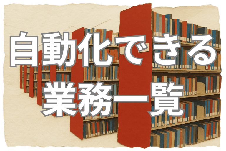 RPAで自動化できる市立・国立図書館の業務一覧